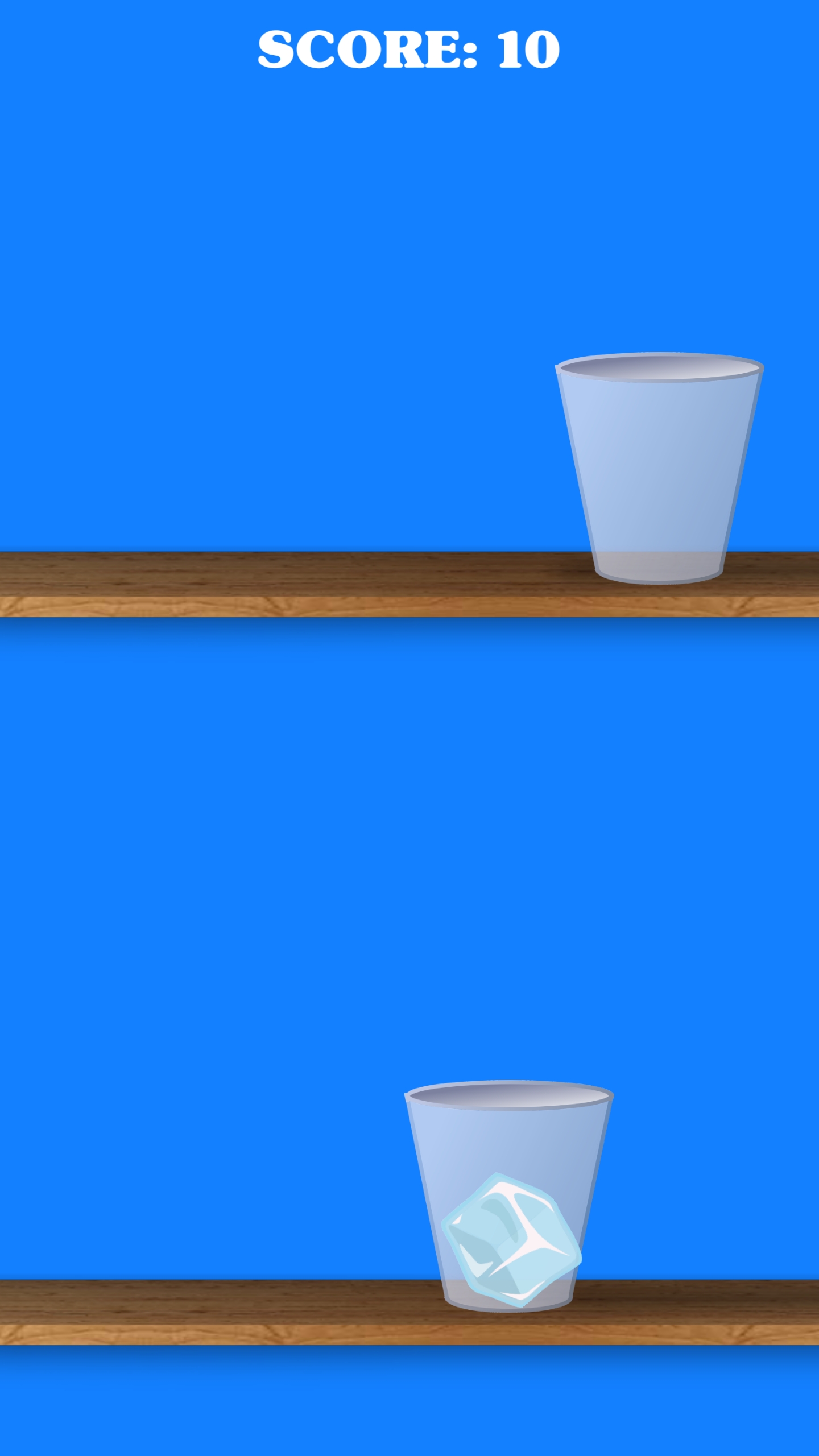 Ice Cube Jump - one tap endless hyper casual game - jump  one glass to another